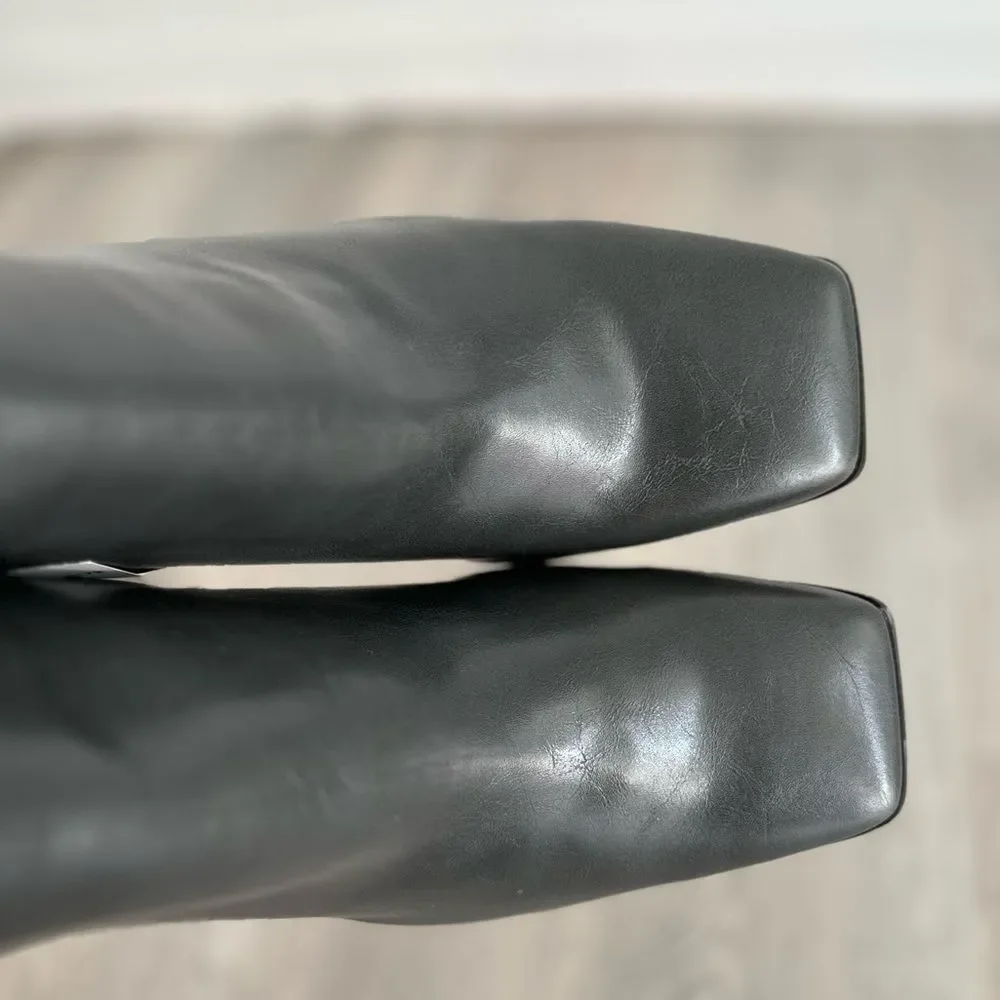 Mango Square Heel Boots New - Picture 7 of 9